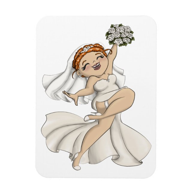 Happy Bride 03 Magnet (Vertikal)