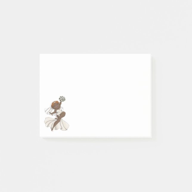 Happy Bride 03 Post-it Klebezettel (Vorderseite)