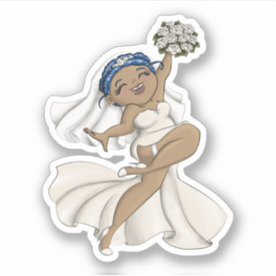 Happy Bride 07 Aufkleber
