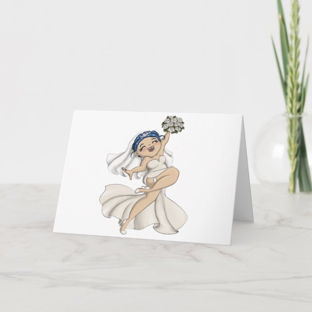 Happy Bride 07 Karte (Vorderseite)