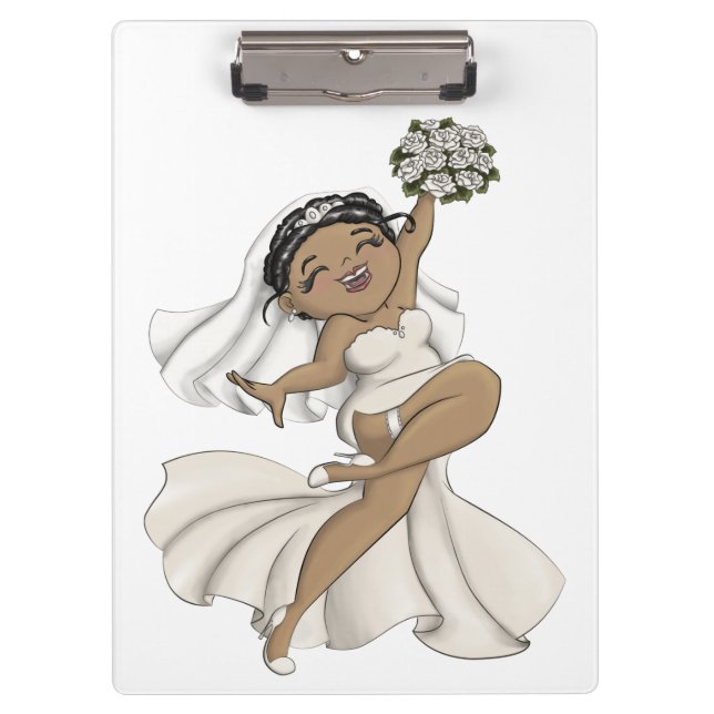 Happy Bride 11 Klemmbrett (Vorderseite)