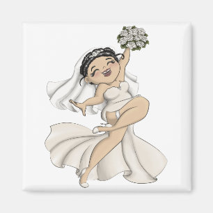 Happy Bride 11 Magnet