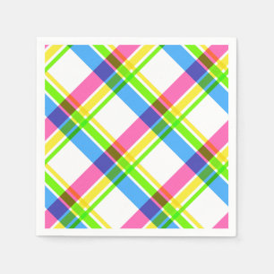 Happy & Bright Kariert Napkins Serviette