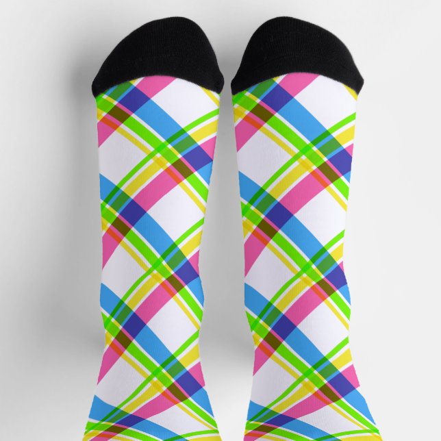 Happy & Bright Kariert Socks Socken (Oben)