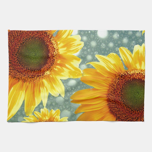 Happy Bubbly Sunblumen Handtuch (Horizontal)
