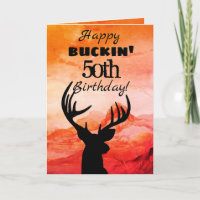 Happy Buckin 50. Geburtstag Jagd