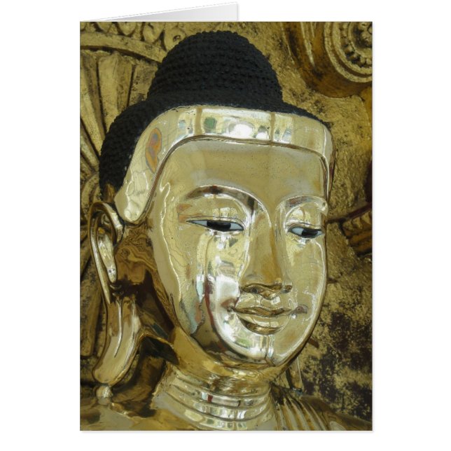 Happy Buddha Meditation Gebet Augen offen (Vorne)