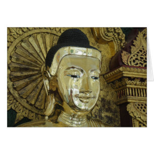 Happy Buddha Meditation Gebet Augen offen