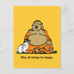HAPPY BUDDHA POSTKARTE
