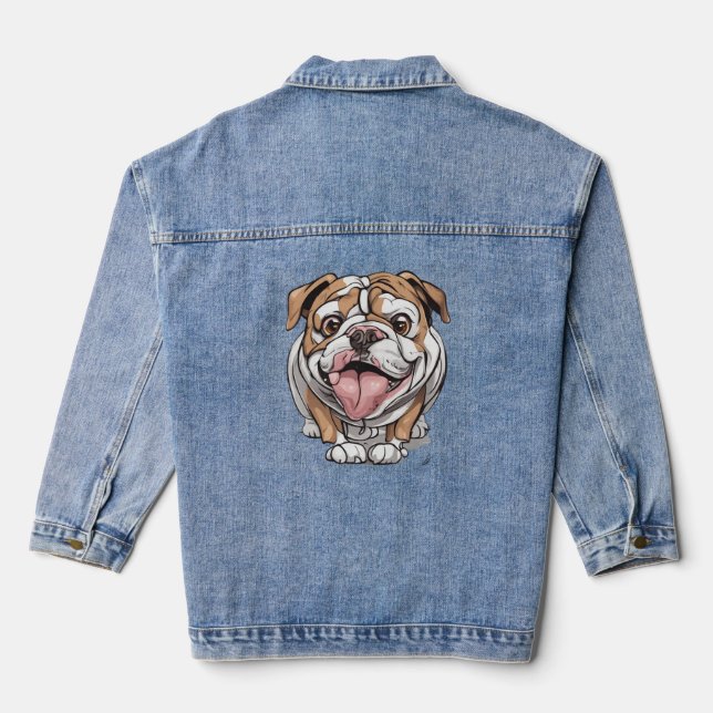 Happy Bulldog Jeansjacke (Rückseite)