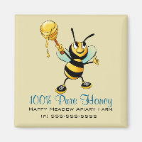 Happy Bumble Bee mit einem Scoop of Honey