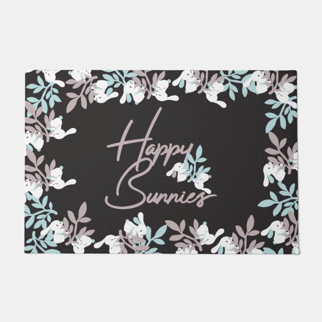 Happy Bunnies Fußmatte (Vorderseite)