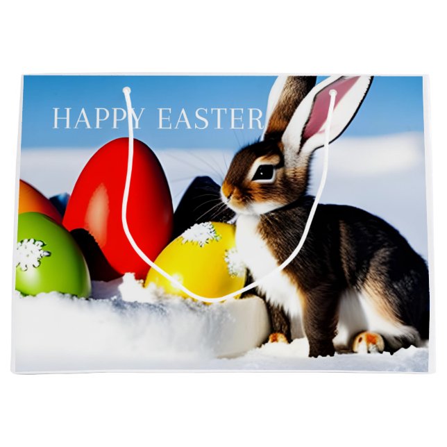 Happy Bunny Große Geschenktüte (Vorderseite)