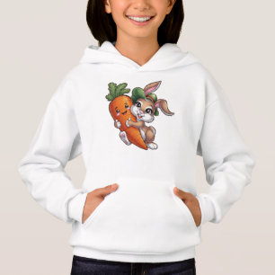 Happy Bunny mit einer riesigen Karotte Hoodie