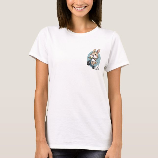 Happy Bunny Ride T-Shirt (Vorderseite)