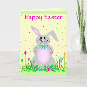 Happy Bunny Template Card Feiertagskarte