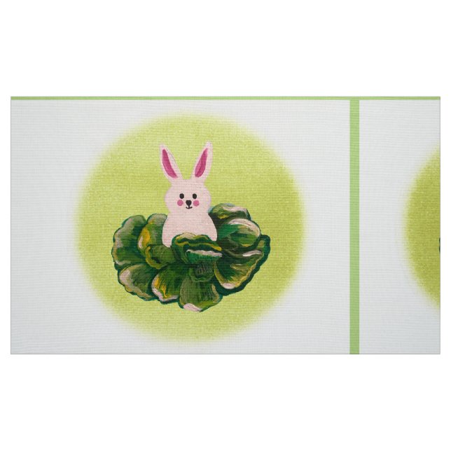 Happy Buns in Cabbage Stoff (Fat Quarter (45,7 x 55,9 cm))