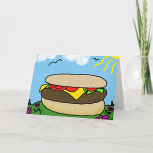 Happy Burger Day Card Karte
