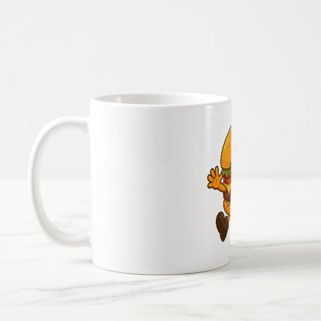 Happy Burger Freund von MiniSnackWorld Kaffeetasse (Links)