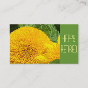 Happy Business Cards Gelbe grüne Blume Visitenkarte