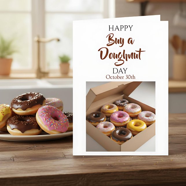 Happy Buy a Doughnut Day | October 29th Karte (Von Creator hochgeladen)