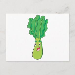 Happy Cabbage Gemüse Postkarte