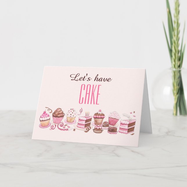 Happy Cake Day to Co-worker Birthday Card Karte (Vorderseite)