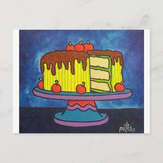 Happy Cake Postkarte (Vorderseite)