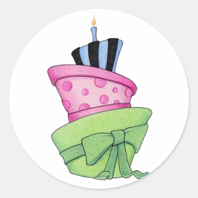 Happy Cake Sticker (Vorderseite)
