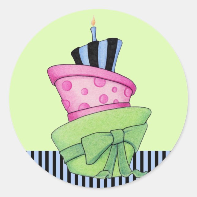 Happy Cake Sticker (Vorderseite)