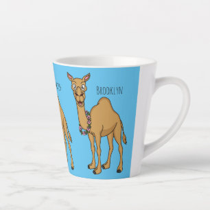 Happy Camel Cartoon Illustration Milchtasse