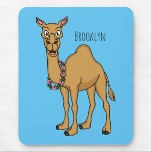 Happy Camel Cartoon Illustration Mousepad
