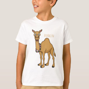 Happy Camel Cartoon Illustration T-Shirt