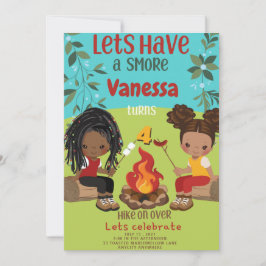 Happy Camper 1 Geburtstag Einladungskarte Einladung