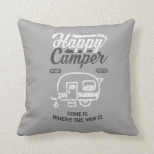 Happy Camper Accessoires Camping Geschenke Kissen