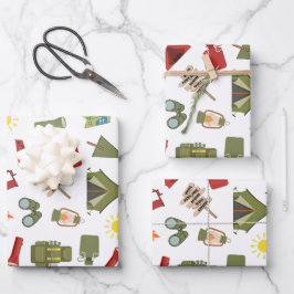 Happy Camper Adventure Birthday Geschenkpapier Set