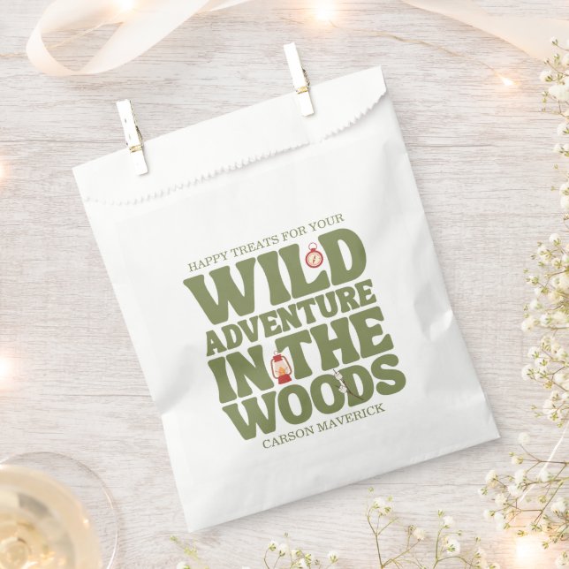 Happy Camper Adventure Birthday Geschenktütchen (Ausgeschnitten)