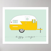Happy Camper Art Print
