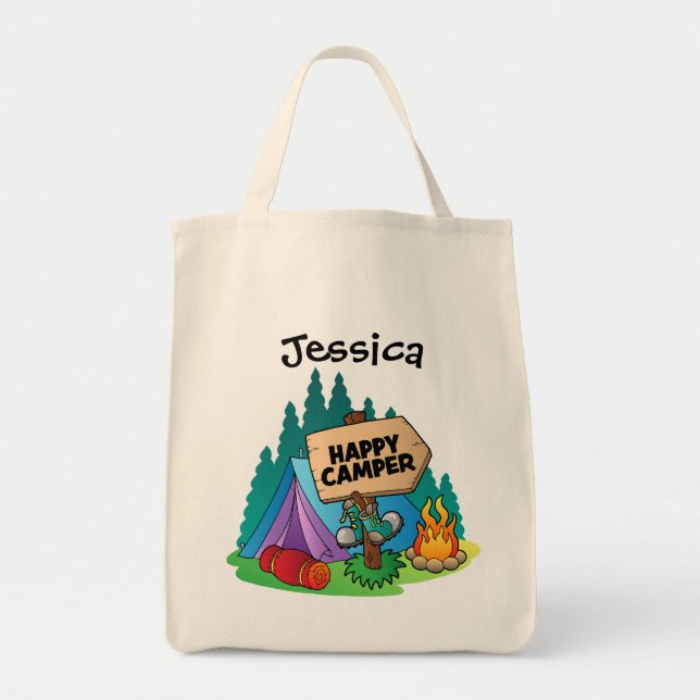Happy Camper Budget Tasche (Vorne)