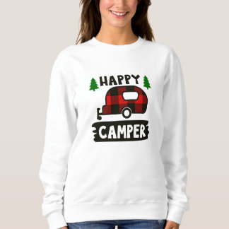 Happy Camper Buffalo Kariert Sweatshirt