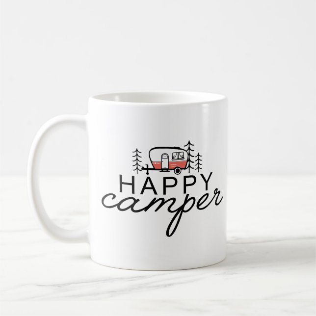 Happy Camper Camping Kaffeetasse (Links)