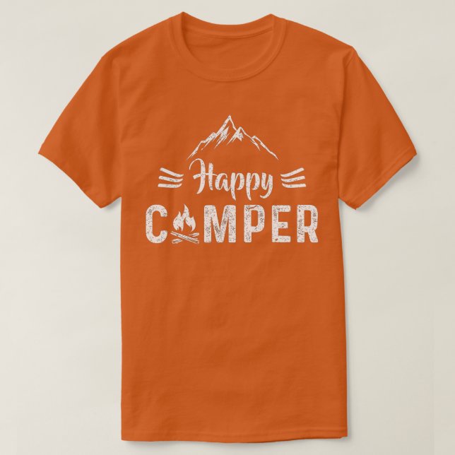 Happy Camper Camping Liebe Männer Frauen Kinder T-Shirt (Design vorne)