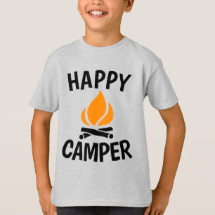 HAPPY CAMPER, Camping T - Shirt