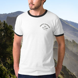 Happy Camper Camping Tour Vintag T-Shirt