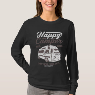 Happy Camper Camping Vintag gestört Van T-Shirt