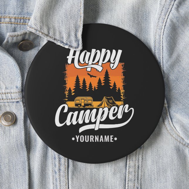 Happy Camper Camping Wandern Ristorante da Valenti Button (Beispiel)