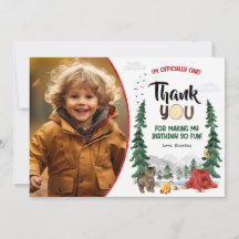 Happy Camper Dankeschön Card