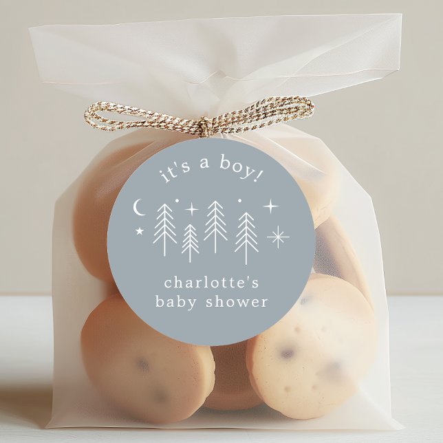 Happy Camper Es ist ein Junge Runder Aufkleber (Von Creator hochgeladen)