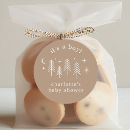 Happy Camper Es ist ein Junge Runder Aufkleber