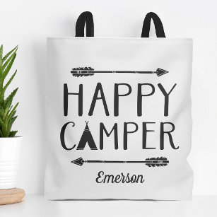 Happy Camper Kinder Mit Monogramm